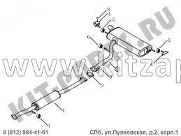 Глушитель задняя часть (банка) Geely Emgrand X7 NL4 1016020869